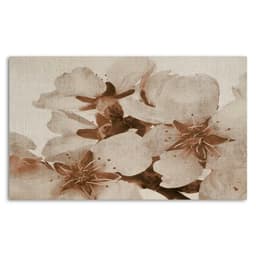 Quadro Decorativo Floral Fotografico Vintage, Tela em Canvas na Horizontal ideal para ambiente de Sala de estar, jantar, reuniões, Quarto e Hall de entrada