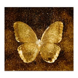 Quadro Decorativo Natureza Borboleta, Tela em Canvas na Vertical ideal para ambiente de Sala de estar, jantar, reuniões, Quarto e Hall de entrada (100x70 cm)