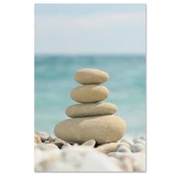 Quadro Decorativo Paisagem Praia Harmonia, Tela em Canvas na Vertical ideal para ambiente de Sala de estar, jantar, reuniões, Quarto e Hall de entrada