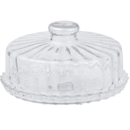 Boleira De Vidro Com Tampa - Prato Para Bolo Com Tampa Estilo Veneto