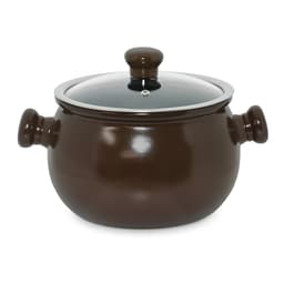 Caçarola de Cerâmica Com Tampa de Vidro 18cm 3,0 Litros
