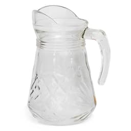 Jarra de Vidro 1300ml Transparente - Alça, Bico e Tampa para Água, Suco e Chá