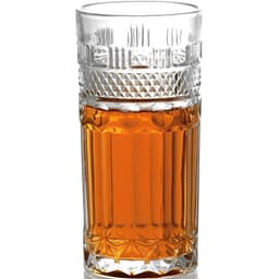 Jogo de Copos Altos em Cristal Trabalhado 6 Peças Clássico 350mL