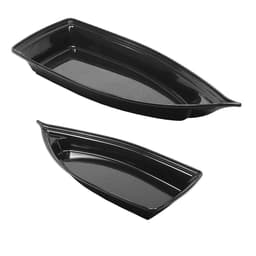 Kit com 2 Barcos para Sushi, Sashimi, Sorvete e Açai - Plastico 1,2L 42x18x7cm