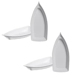 Kit com 4 Mini Barcos para Sushi-Sashimi-Sorvete e Açai 150ml Cada Barco