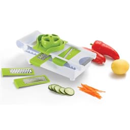 Mandoline, Cortador de Legumes, Fatiador, Fatia, Rala e Corta Legumes, 4 Laminas