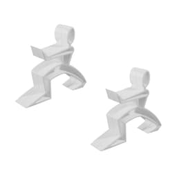 Peso de Porta com 02 Unidades, Plastico Branco - Stop Door James