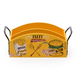 Suporte para Molhos e Guardanapos Mesa em Madeira