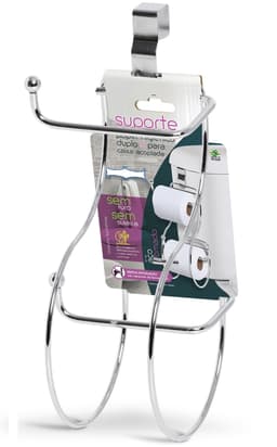 Suporte para Rolo de Papel Higiênico Duplo Caixa Acoplada