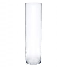 Vaso Vidro Cilindro Grande Comprido 40x14cm Transparente