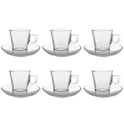 Xícaras Vidro Square 80ml - Jogo Xícaras 12 Peças Café Expresso, Chá