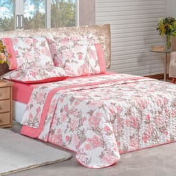 Cobre Leito Super King Naturale Dupla Face Micropercal 200 Fios 3 Peças - Serene