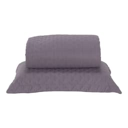 Colcha Cobre Leito Solteiro Milão Dupla Face Micropercal 200 Fios 2 Peças - Lavanda