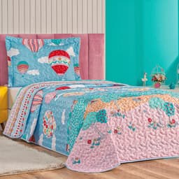 Colcha Solteiro Bouti Kids Dupla Face Estampado 2 Peças - Balão