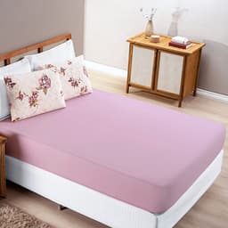 Jogo de Lençol Casal Padrão Quality Malha 100% Algodão 3 Peças - Floral Rose