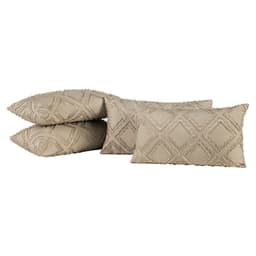 Kit 04 Almofadas Cheias Aveline 60cm x 30cm - Caqui