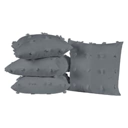 Kit 04 Almofadas Cheias Poppy 45cm x 45cm - Cinza