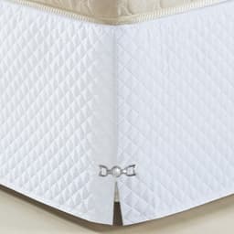 Saia Para Cama Box Queen Veneza 1 Peça Oxford - Branco