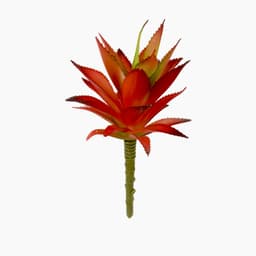 Planta Artificial Suculenta Vermelha e Verde