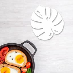 Descanso panela resistente calor Costela Adão 15cm Branco