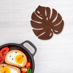 Descanso panela resistente calor Costela Adão 15cm Marrom