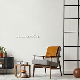 Palavra de Parede em Relevo Momentos 120x15 Branco