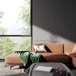 Palavra de Parede em Relevo Momentos 45x5 Cinza