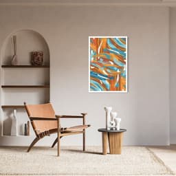 Quadro Abstração Distorcida 60x43 Caixa Branco