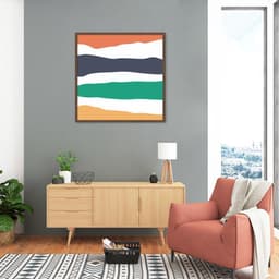 Quadro Abstrato Sand Colors Two 60x60 Caixa Marrom