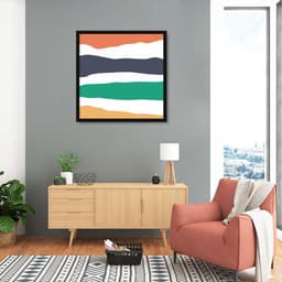 Quadro Abstrato Sand Colors Two 60x60 Caixa Preto