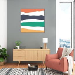 Quadro Abstrato Sand Colors Two 86x86 Sem Moldura