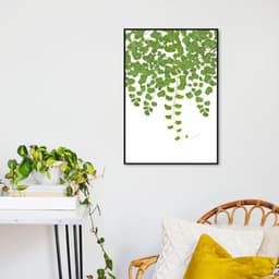 Quadro Adiantum Capillus Veneris 100x70 Filete Preto