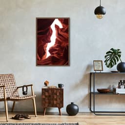 Quadro Antelope Canyon Arizona 100x70 Caixa Marrom