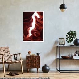 Quadro Antelope Canyon Arizona 60x43 Caixa Branco