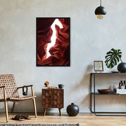 Quadro Antelope Canyon Arizona 86x60 Caixa Preto