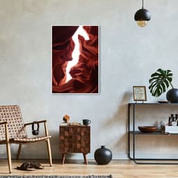 Quadro Antelope Canyon Arizona 86x60 Filete Branco