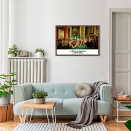 Quadro Art C Le Sacre de Napoleon 100x70 Caixa Marrom