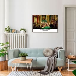 Quadro Art C Le Sacre de Napoleon 100x70 Filete Marrom