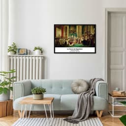 Quadro Art C Le Sacre de Napoleon 43x30 Caixa Preto