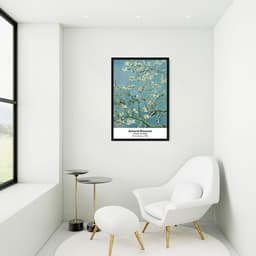 Quadro Art Collection Almond Blossom 60x43 Caixa Preto