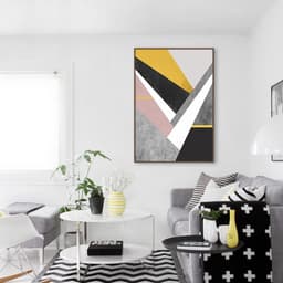 Quadro Arte em Estilhaços Gold 60x43 Filete Marrom