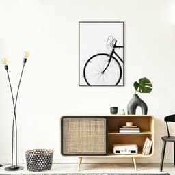 Quadro Bicicleta Vintage 100x70 Filete Marrom