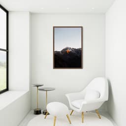 Quadro Black Mountain 43x30 Caixa Marrom