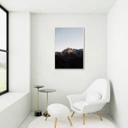 Quadro Black Mountain 43x30 Filete Branco