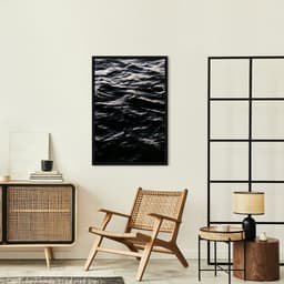 Quadro Black Ocean 43x30 Caixa Preto