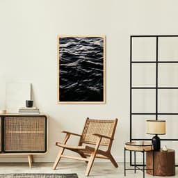 Quadro Black Ocean 60x43 Caixa Marfim