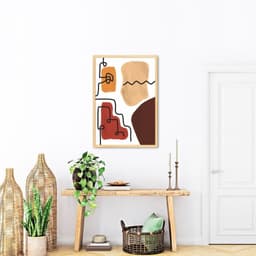 Quadro Bohemian Lines Earthy 60x43 Caixa Marfim