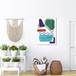 Quadro Bohemian Lines Ocean 86x60 Sem Moldura