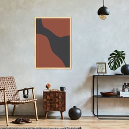 Quadro Boho Black Earth 43x30 Caixa Marfim