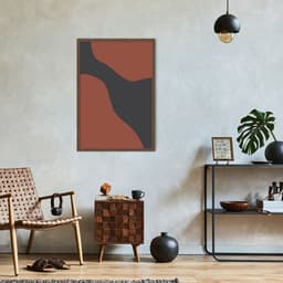 Quadro Boho Black Earth 86x60 Caixa Marrom